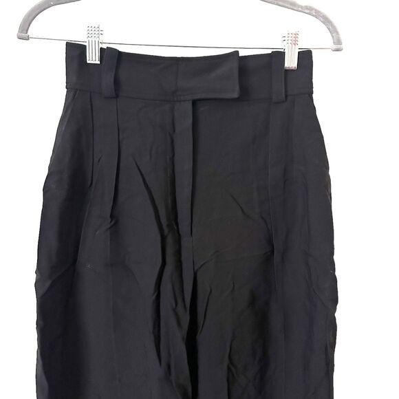 BA&SH Baphir‎ Cropped Pleated Trouser Black Sz 0 - Picture 3 of 6